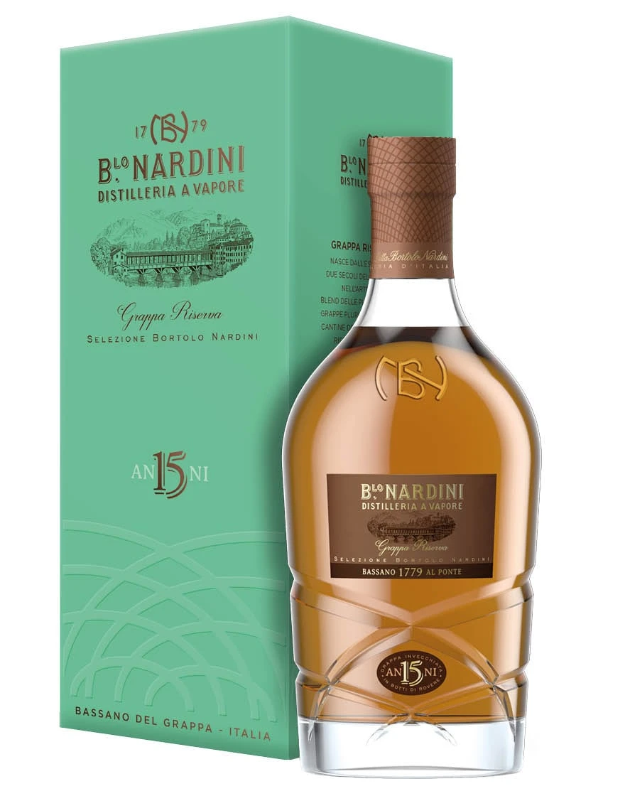 Grappa Riserva 15 Anni Selezione Bortolo Nardini 1 Grappa Riserva 15 Anni Selezione Bortolo Nardini