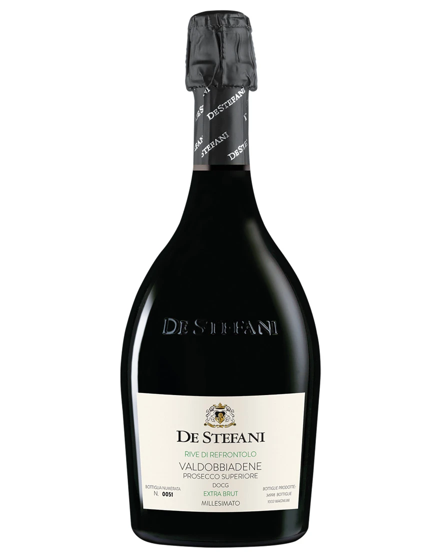 Valdobbiadene Prosecco Superiore DOCG Extra Brut Millesimato Rive Di Refrontolo 2022 De Stefani 1 Valdobbiadene Prosecco Superiore DOCG Extra Brut Millesimato Rive Di Refrontolo 2022 De Stefani