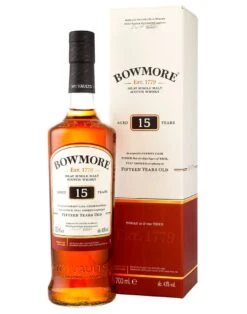 Islay Single Malt Scotch Whisky Aged 15 Years Bowmore